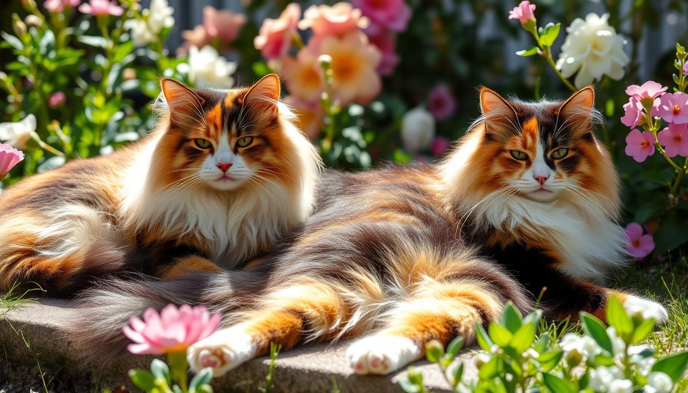 long hair calico cat